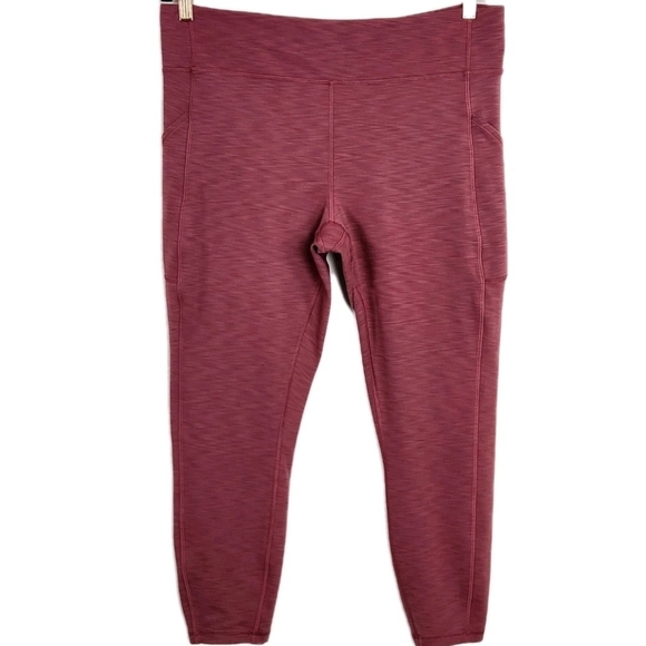Lululemon Invigorate High-Rise Heathered Wine Tight Size 16 - Picture 5 of 15